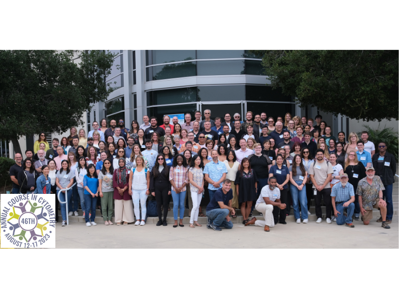 46th Annual Course group photo — all students and instructors gathered outside Sanford Burnham Prebys